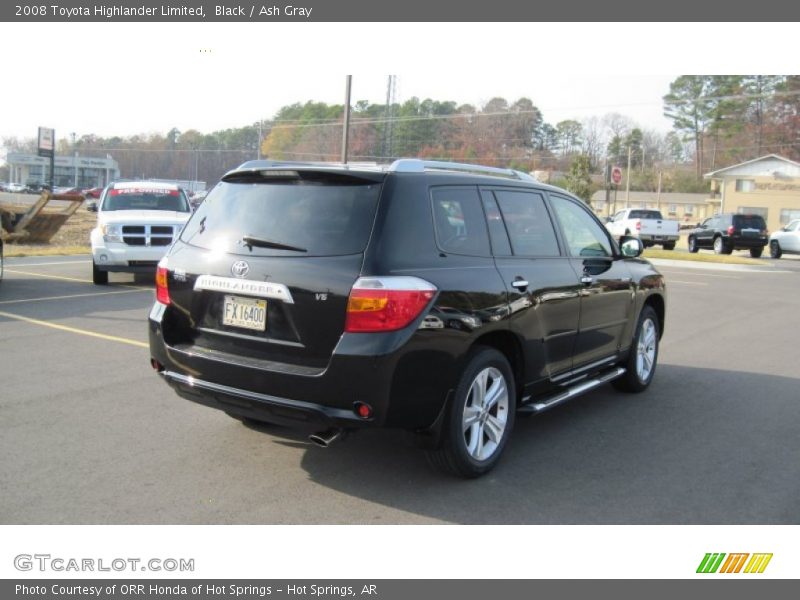 Black / Ash Gray 2008 Toyota Highlander Limited