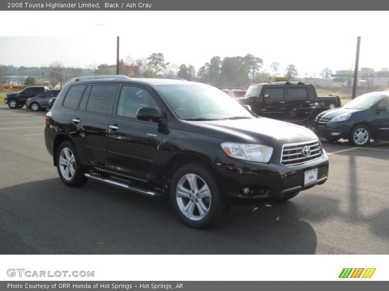 Black / Ash Gray 2008 Toyota Highlander Limited