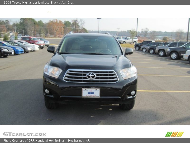 Black / Ash Gray 2008 Toyota Highlander Limited