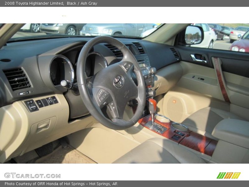 Black / Ash Gray 2008 Toyota Highlander Limited