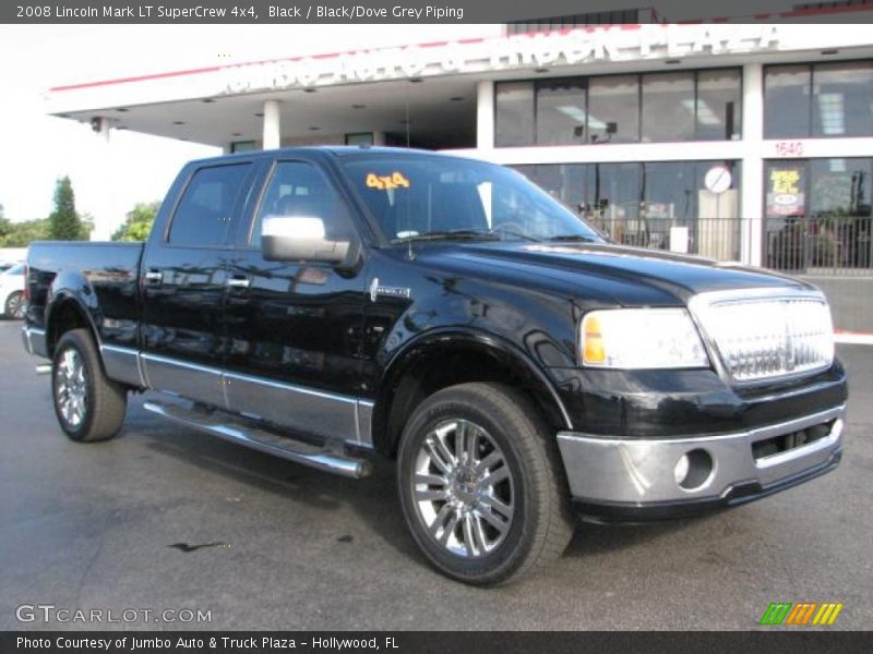 Black / Black/Dove Grey Piping 2008 Lincoln Mark LT SuperCrew 4x4