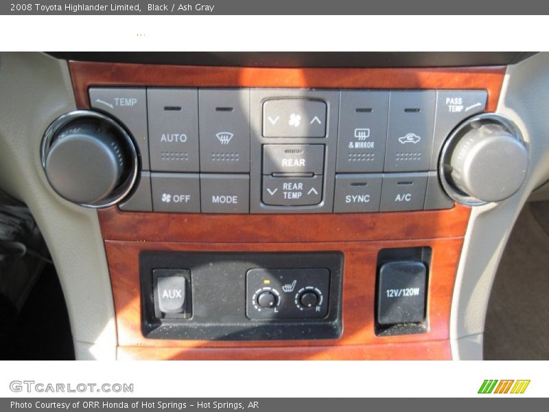 Black / Ash Gray 2008 Toyota Highlander Limited