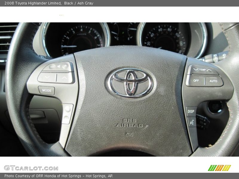 Black / Ash Gray 2008 Toyota Highlander Limited
