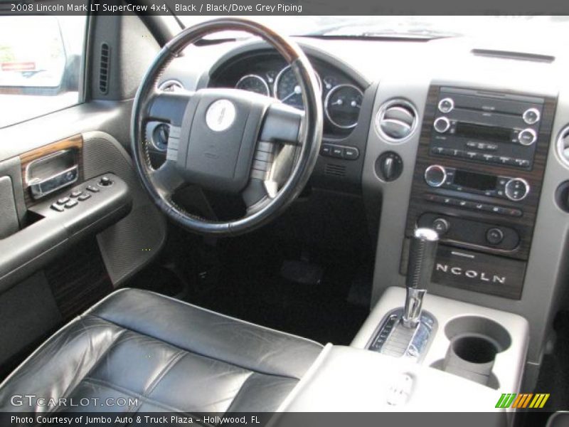 Black / Black/Dove Grey Piping 2008 Lincoln Mark LT SuperCrew 4x4