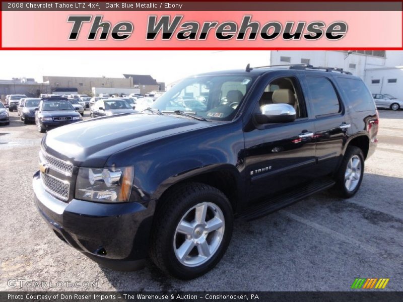 Dark Blue Metallic / Ebony 2008 Chevrolet Tahoe LTZ 4x4