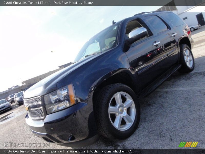 Dark Blue Metallic / Ebony 2008 Chevrolet Tahoe LTZ 4x4