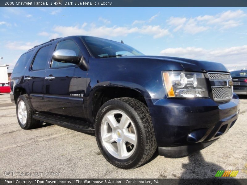 Dark Blue Metallic / Ebony 2008 Chevrolet Tahoe LTZ 4x4