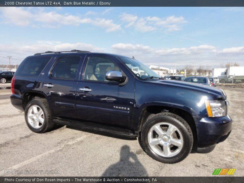 Dark Blue Metallic / Ebony 2008 Chevrolet Tahoe LTZ 4x4