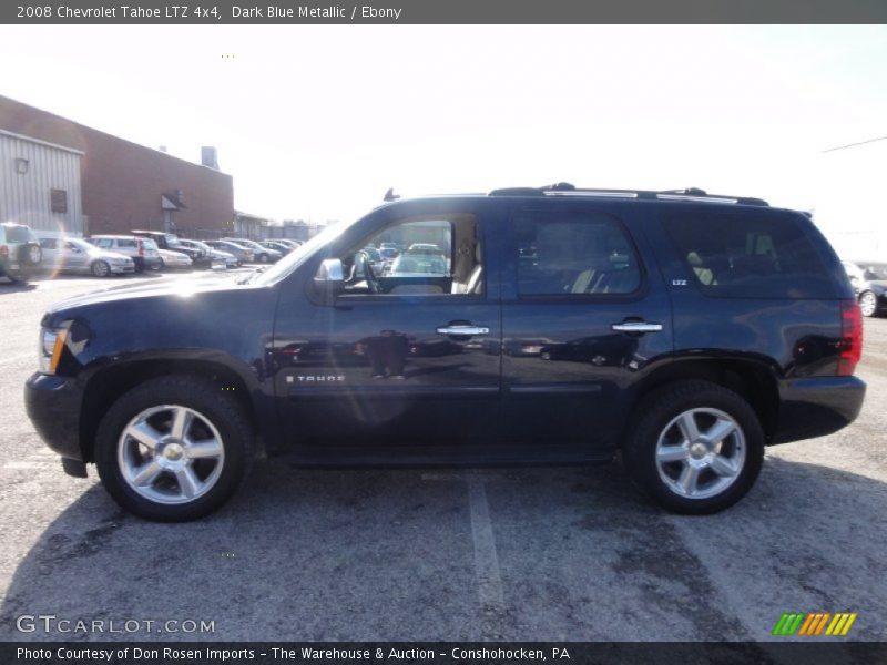 Dark Blue Metallic / Ebony 2008 Chevrolet Tahoe LTZ 4x4