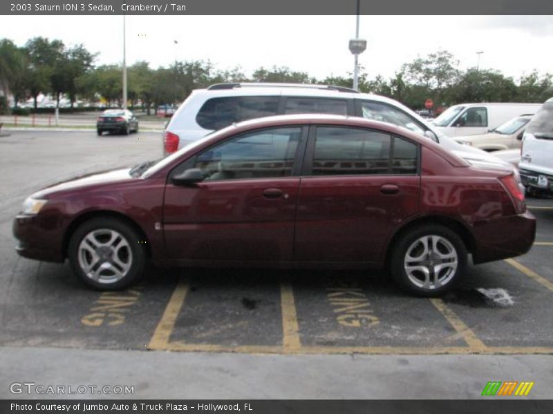 Cranberry / Tan 2003 Saturn ION 3 Sedan