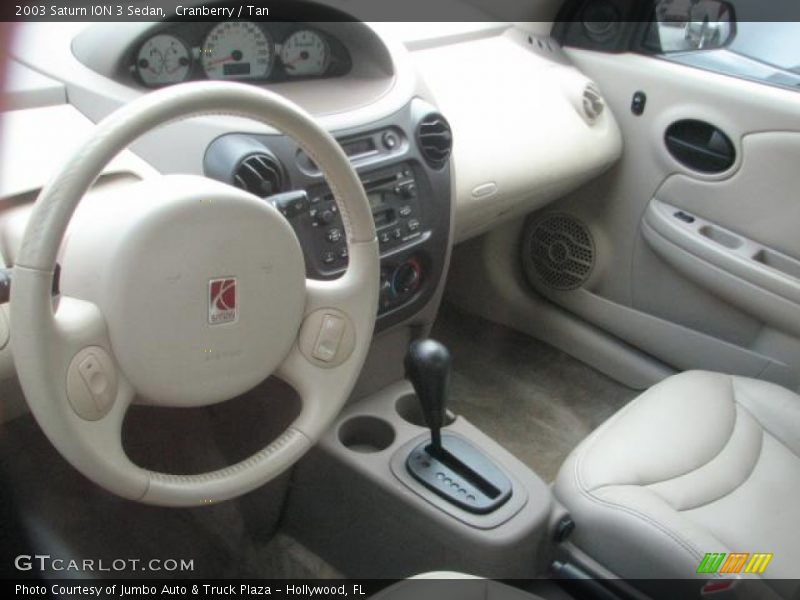 Cranberry / Tan 2003 Saturn ION 3 Sedan