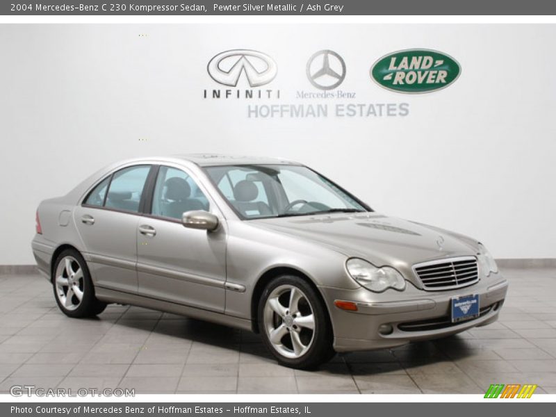 Pewter Silver Metallic / Ash Grey 2004 Mercedes-Benz C 230 Kompressor Sedan