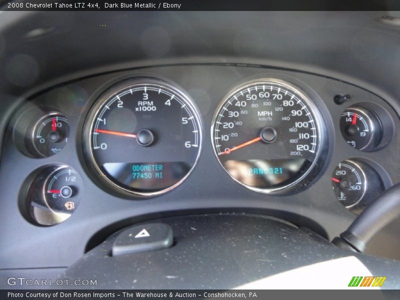 Dark Blue Metallic / Ebony 2008 Chevrolet Tahoe LTZ 4x4