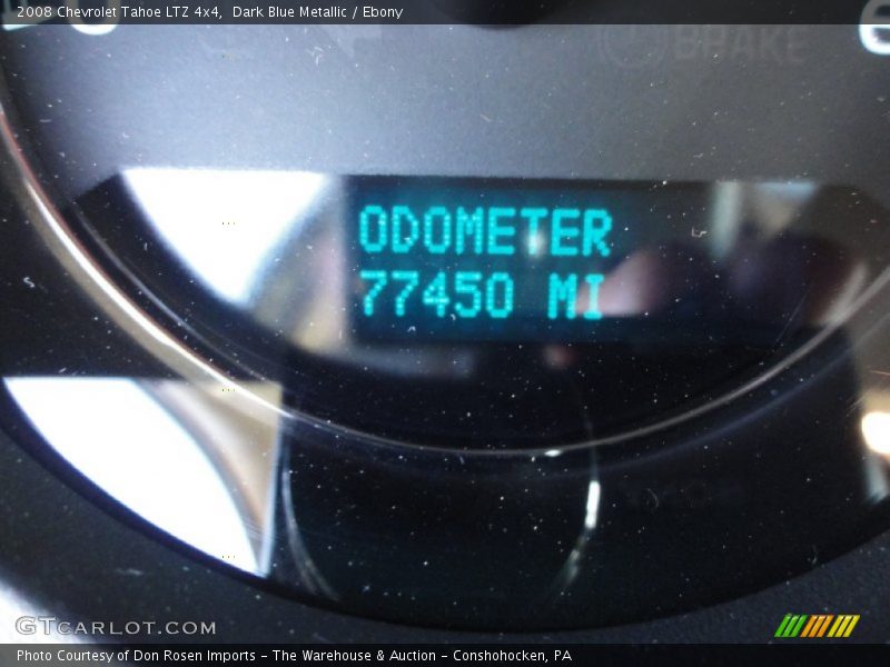 Dark Blue Metallic / Ebony 2008 Chevrolet Tahoe LTZ 4x4