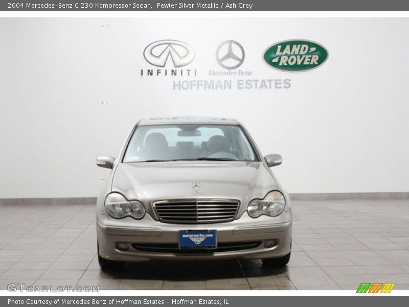 Pewter Silver Metallic / Ash Grey 2004 Mercedes-Benz C 230 Kompressor Sedan