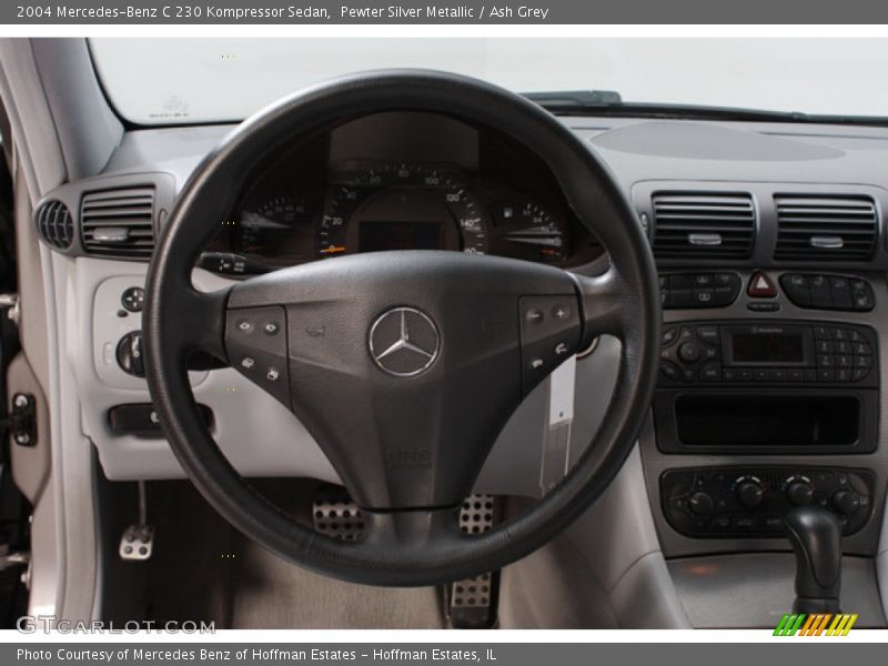 Pewter Silver Metallic / Ash Grey 2004 Mercedes-Benz C 230 Kompressor Sedan