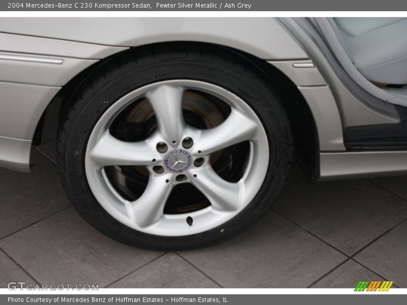 Pewter Silver Metallic / Ash Grey 2004 Mercedes-Benz C 230 Kompressor Sedan