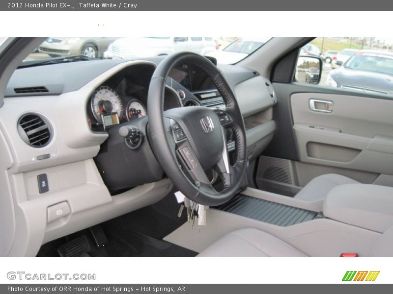 Taffeta White / Gray 2012 Honda Pilot EX-L