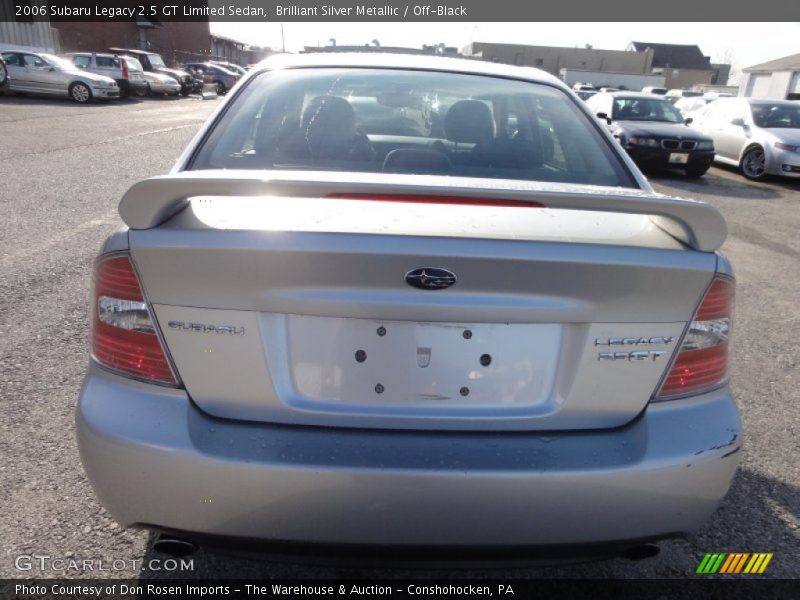 Brilliant Silver Metallic / Off-Black 2006 Subaru Legacy 2.5 GT Limited Sedan