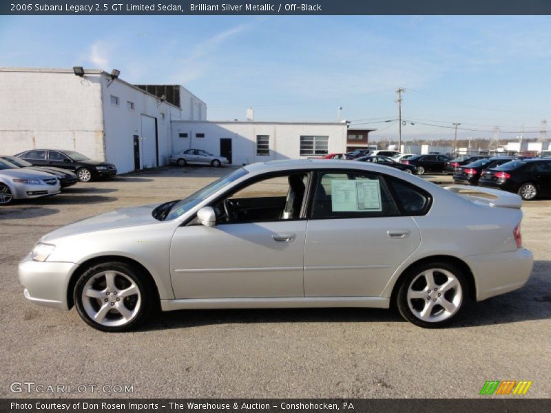 Brilliant Silver Metallic / Off-Black 2006 Subaru Legacy 2.5 GT Limited Sedan