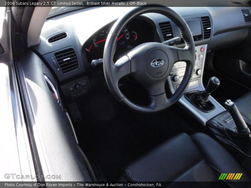 Brilliant Silver Metallic / Off-Black 2006 Subaru Legacy 2.5 GT Limited Sedan
