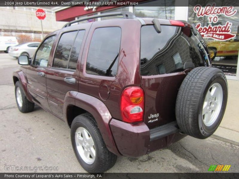 Deep Molten Red Pearl / Light Taupe/Taupe 2004 Jeep Liberty Limited 4x4