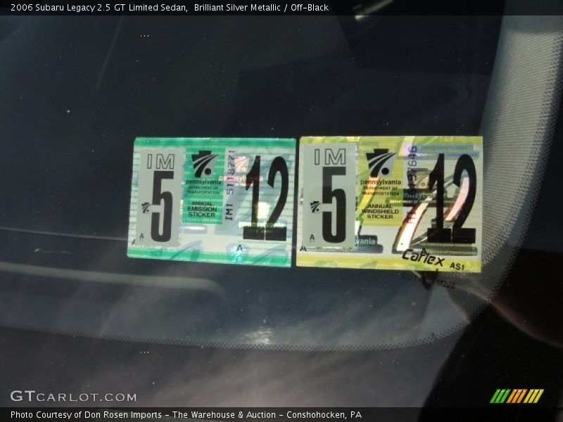 Brilliant Silver Metallic / Off-Black 2006 Subaru Legacy 2.5 GT Limited Sedan