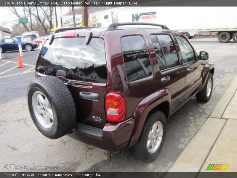 Deep Molten Red Pearl / Light Taupe/Taupe 2004 Jeep Liberty Limited 4x4