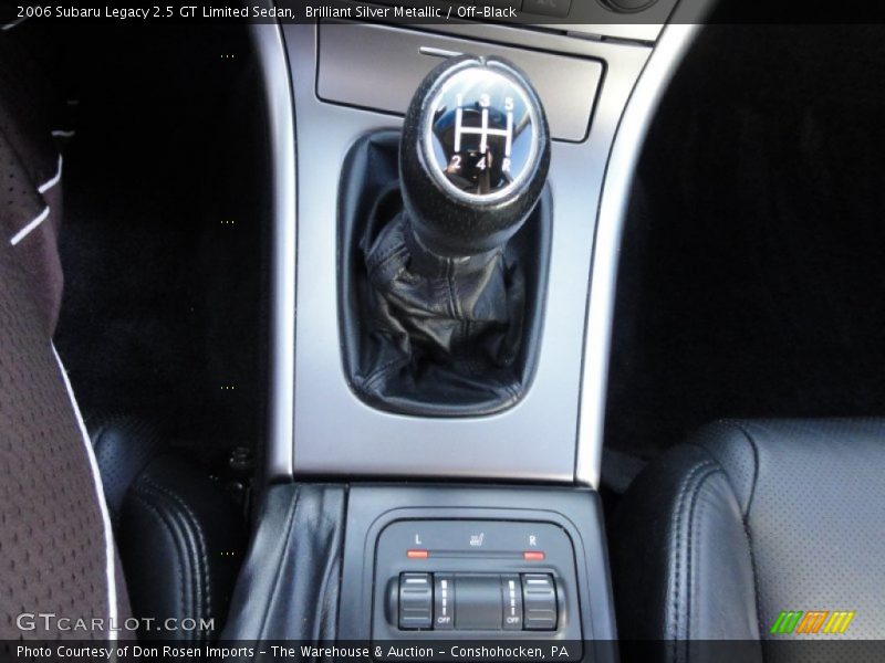 Brilliant Silver Metallic / Off-Black 2006 Subaru Legacy 2.5 GT Limited Sedan