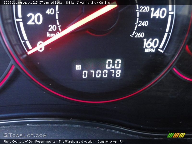 Brilliant Silver Metallic / Off-Black 2006 Subaru Legacy 2.5 GT Limited Sedan