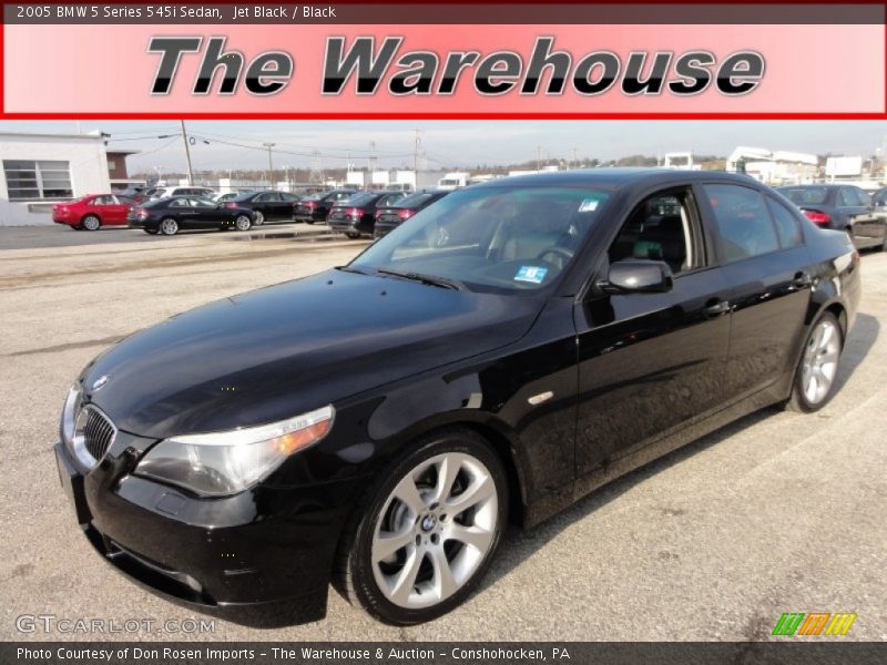 Jet Black / Black 2005 BMW 5 Series 545i Sedan