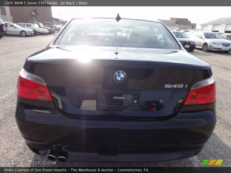 Jet Black / Black 2005 BMW 5 Series 545i Sedan