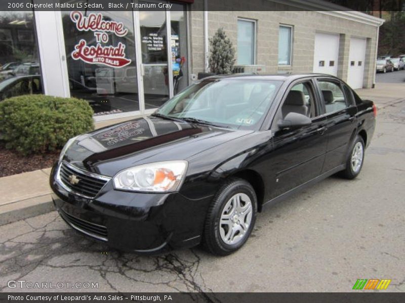 Black / Titanium Gray 2006 Chevrolet Malibu LS Sedan