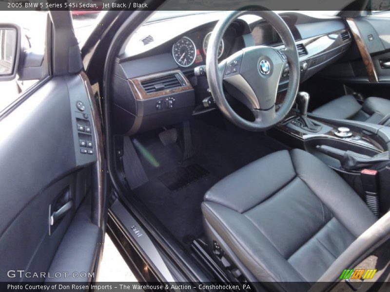 Jet Black / Black 2005 BMW 5 Series 545i Sedan