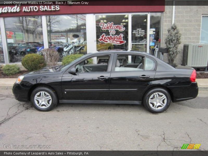Black / Titanium Gray 2006 Chevrolet Malibu LS Sedan