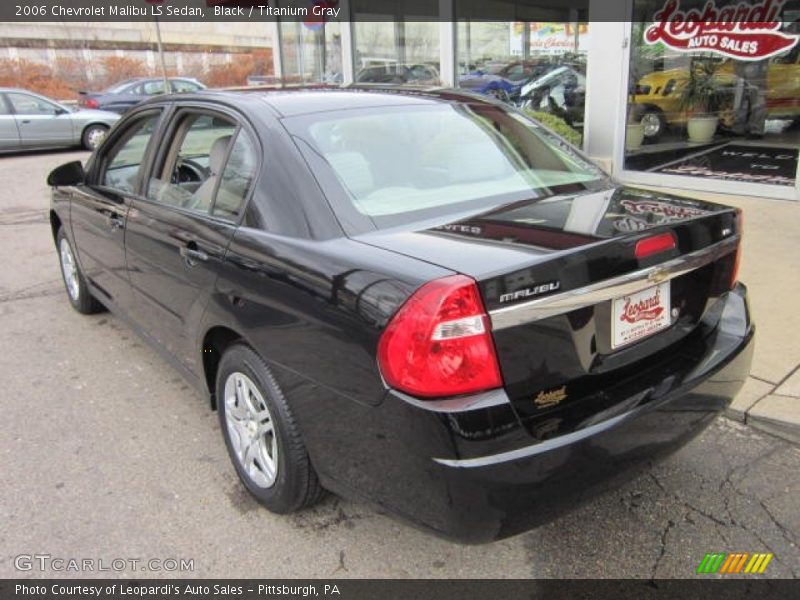 Black / Titanium Gray 2006 Chevrolet Malibu LS Sedan