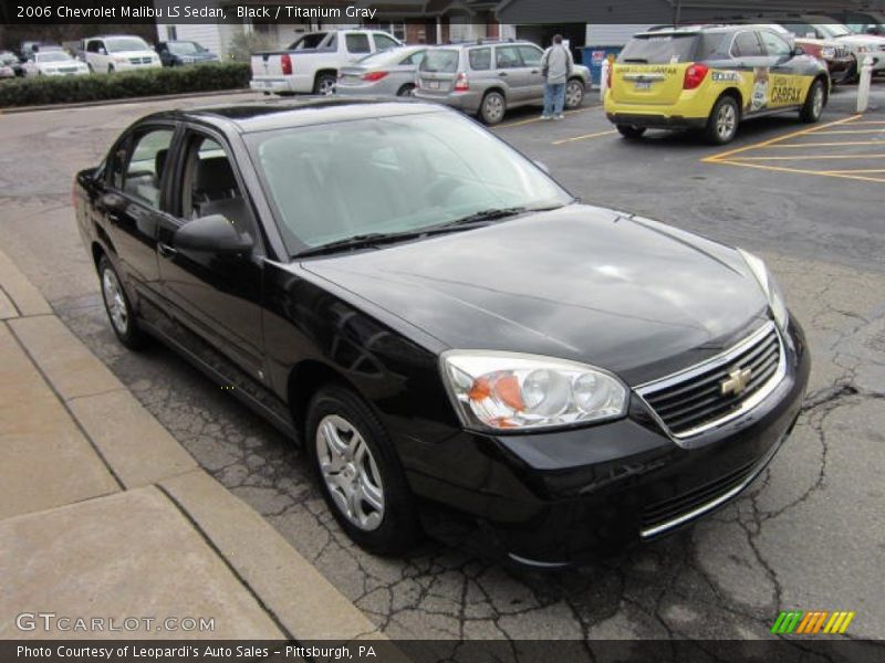 Black / Titanium Gray 2006 Chevrolet Malibu LS Sedan