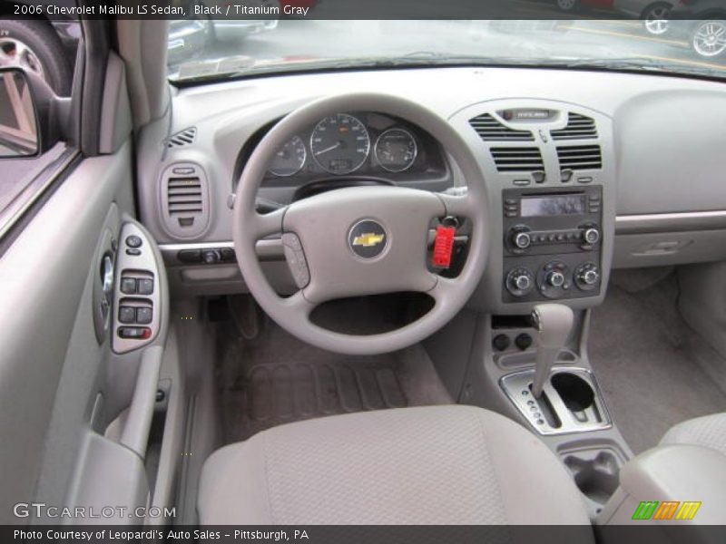 Black / Titanium Gray 2006 Chevrolet Malibu LS Sedan