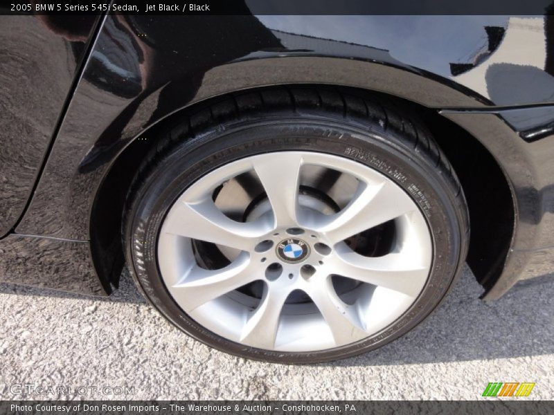 Jet Black / Black 2005 BMW 5 Series 545i Sedan