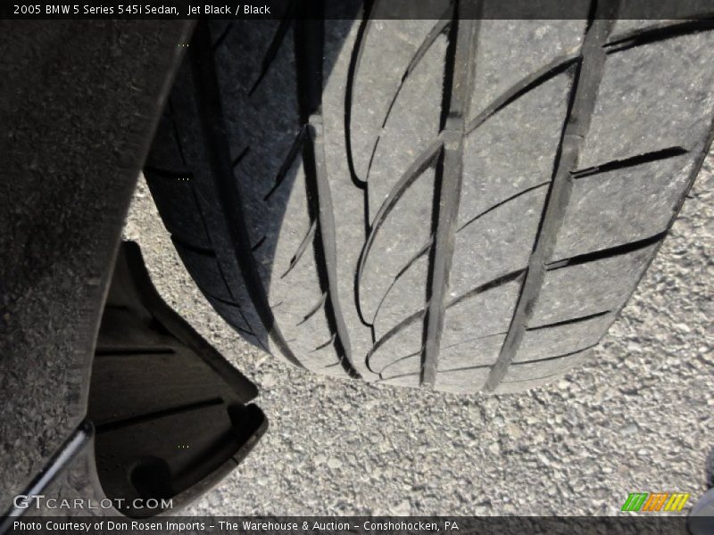 Jet Black / Black 2005 BMW 5 Series 545i Sedan