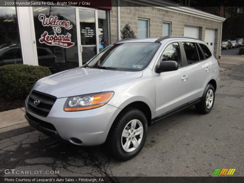 Bright Silver / Gray 2009 Hyundai Santa Fe GLS