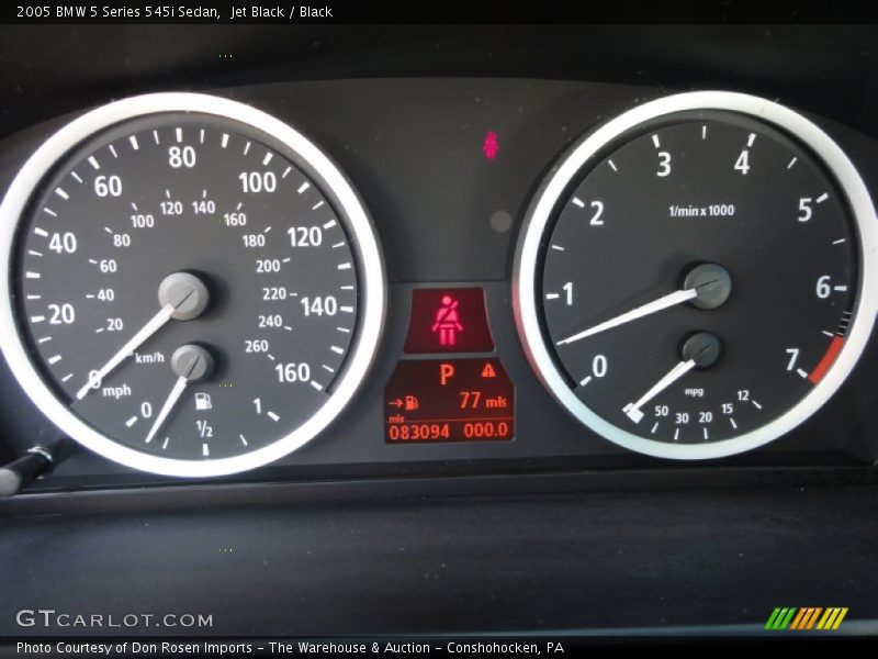 Jet Black / Black 2005 BMW 5 Series 545i Sedan