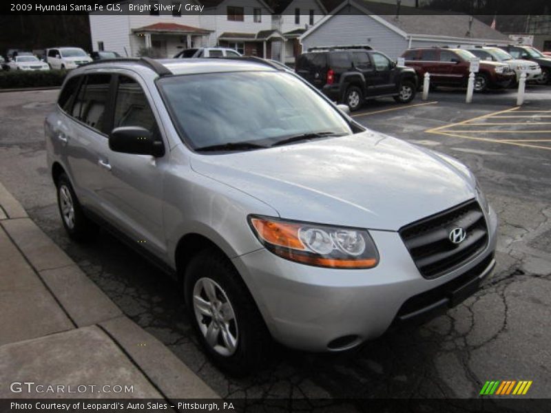 Bright Silver / Gray 2009 Hyundai Santa Fe GLS