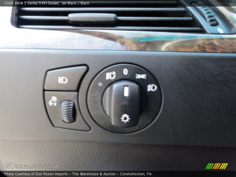 Jet Black / Black 2005 BMW 5 Series 545i Sedan