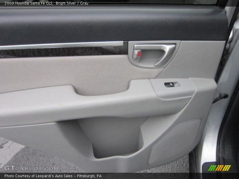 Bright Silver / Gray 2009 Hyundai Santa Fe GLS