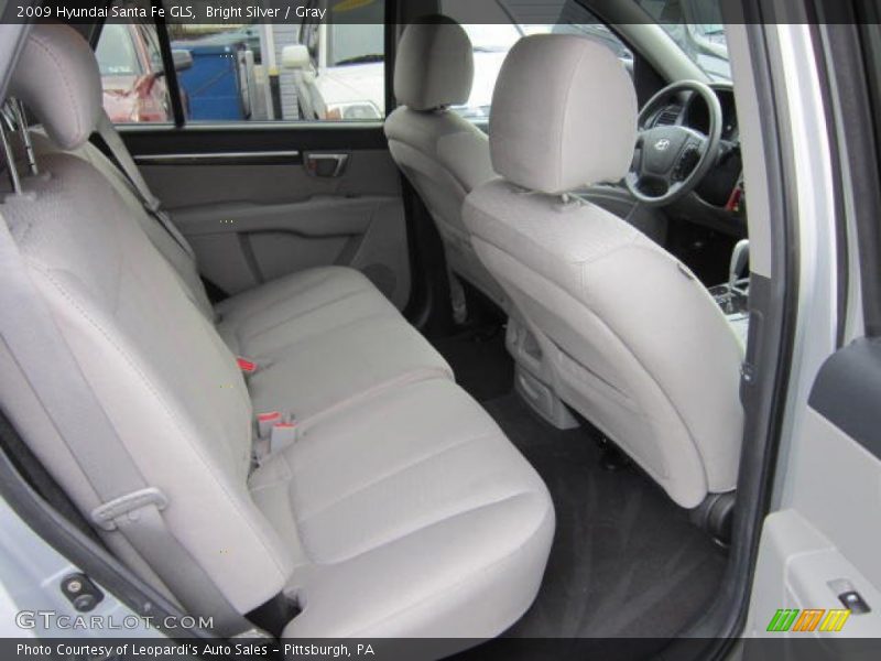 Bright Silver / Gray 2009 Hyundai Santa Fe GLS