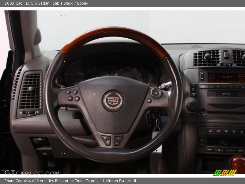 Sable Black / Ebony 2003 Cadillac CTS Sedan