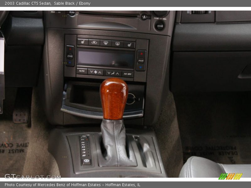 Sable Black / Ebony 2003 Cadillac CTS Sedan