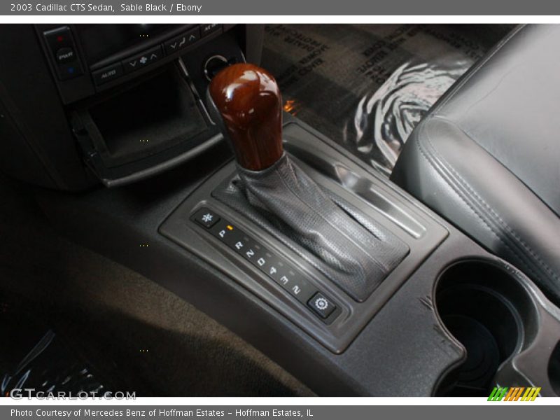 Sable Black / Ebony 2003 Cadillac CTS Sedan