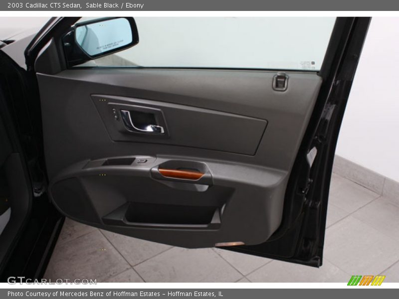 Sable Black / Ebony 2003 Cadillac CTS Sedan